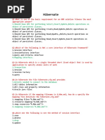 Hibernate: 1.should Have API For Performing Select, Insert, Update, Delete Operations On Object of Persistent Classes