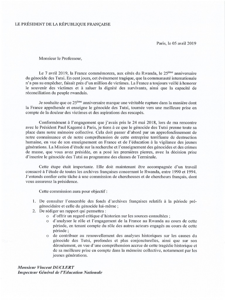 20190405 Lettre de mission à M. Vincent DUCLERT