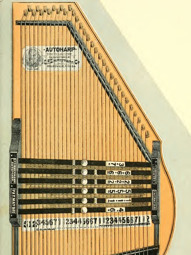 Autoharp Patent | PDF | Chordophones | String Instruments