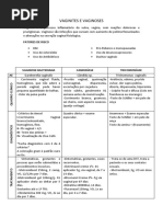 Quadro Resumo Vaginites e Vaginoses 