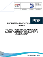 Propuesta Educativa Curso Taller RCP Y DEA 2019