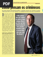 Stanton Samenow, entrevista à Revista Veja (Edição 2346 - 2013.11.06 - Ano 46 - Nº 45)