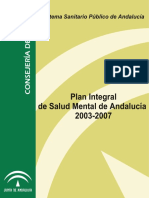 Plan Integral Salud Mental 2003-07