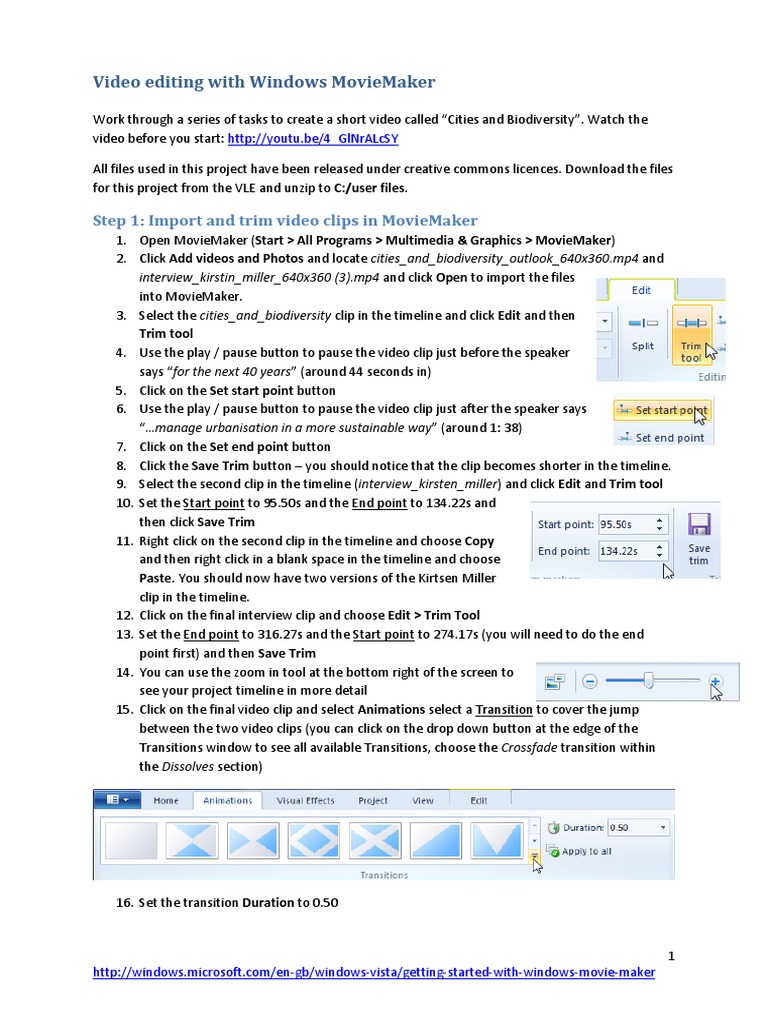 Video Editing Guide for MovieMaker | PDF | Software | Media Technology