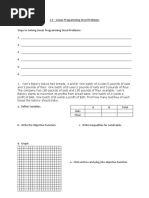 Linear Programming Examples