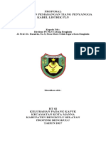 Proposal Permohonan Pemasangan Tiang Listrik PLN Bengkulu