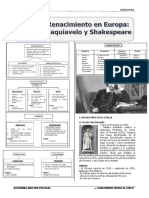 TEMA 6 Renacimiento en Europa Maquiavelo y Shakespeare