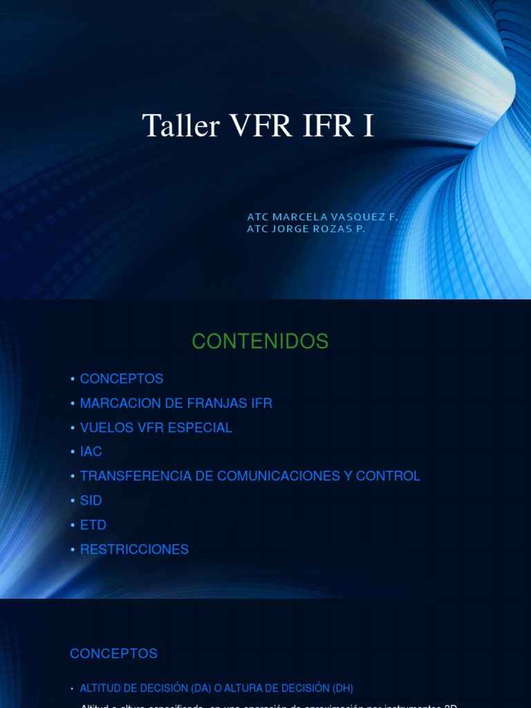 VFR Ifr | PDF | Reglas de vuelo por instrumentos | Control de tráfico aéreo