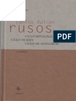 Anonimo Cantos Epicos Rusos Ciclo Mitologico Ciclo de Kiev Ciclo de Novgorod 