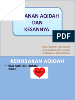 Peranan Aqidah Dan Kesannya