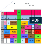 1 - Jadual Kelas 1P2 X