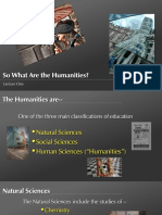 Intro To The Humanities