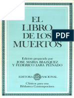 Anonimo El Libro de Los Muertos Ed j m ª Blazquez f Lara Peinado