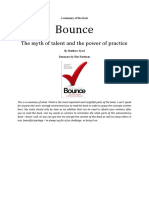 Bounce: The Myth of Talent and The Power of Practice