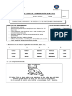 Evaluación de Lenguaje y Comunicación Ce-Ci-Que-Qui Comprensión Lectora