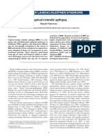 Atypical Rolandic Epilepsy: Fifty Years of Landau-Kleffner Syndrome