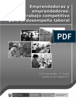Emprendedoras y Emprendedores Trabajo Competitivo para El Desempeño Laboral PDF