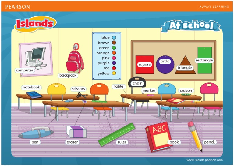 Color and Shape Vocabulary List | PDF