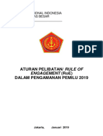 Aturan Pelibatan/ Rule of Dalam Pengamanan Pemilu 2019: Engagement (Roe)