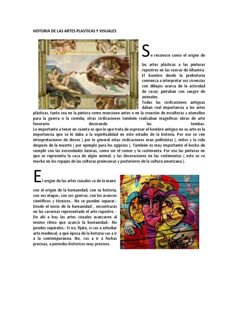 Historia de las Artes Plásticas y Visuales | PDF | Escultura | Pinturas