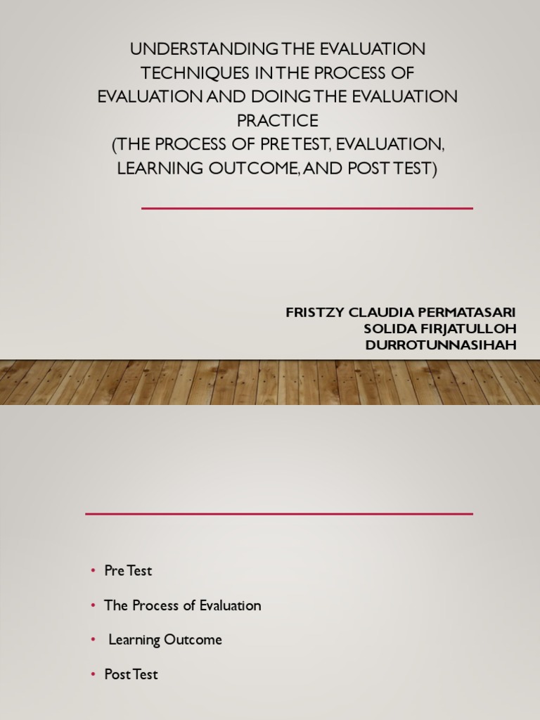 Evaluation Techniques in Education | PDF | Educational Assessment ...