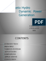 Magneto Hydro Dynamic Generator