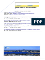 Photoelectric Effect and Planck's Constant in TH Introductory Laboratory