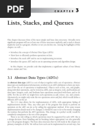 Lists, Stacks, and Queues: 3.1 Abstract Data Types (Adts)