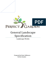 18 0081 General Landscape Specification