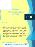GÊNEROS JORNALÍSTICOS - notícia.pptx
