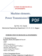 Machine Elements, Power Transmission Devices PDF