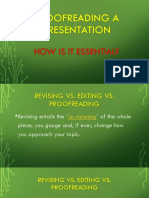 Proofreading of Presentation