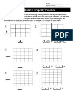 Distributive Property Practice Sheet