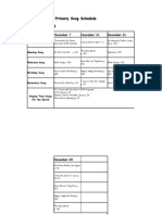 November 2010 Primary Song Schedule 1