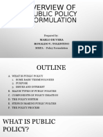 Public Policy Formulation Guide