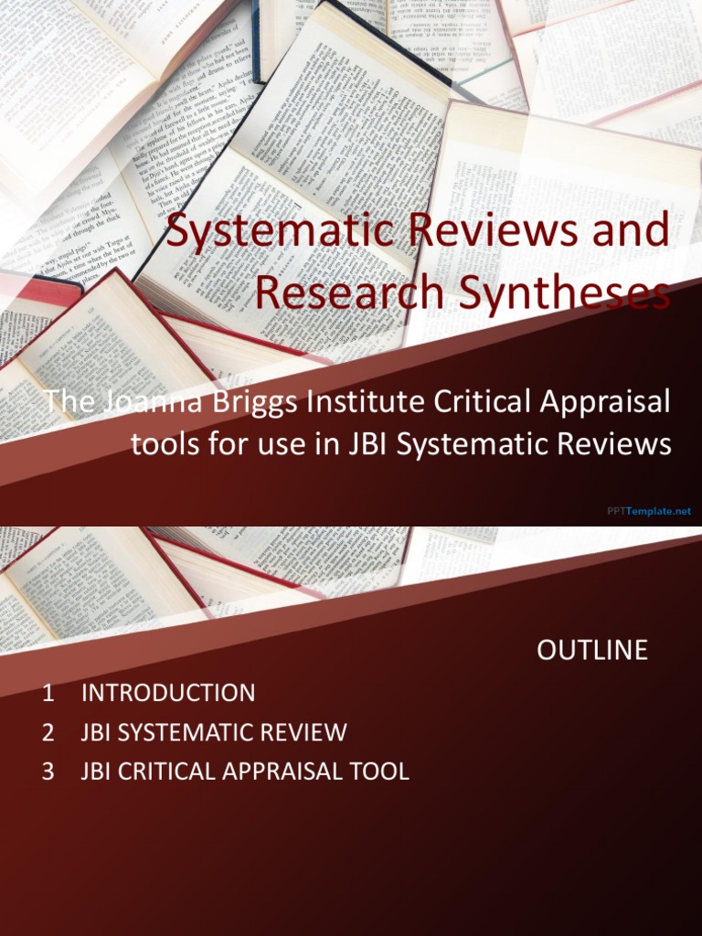 JBI Critical Appraisal | PDF | Evidence Based Medicine | Systematic Review