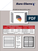 Tarifa Puertas Ballesta 2012