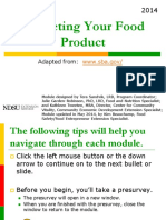 Marketing Your Food Product: Adapted From
