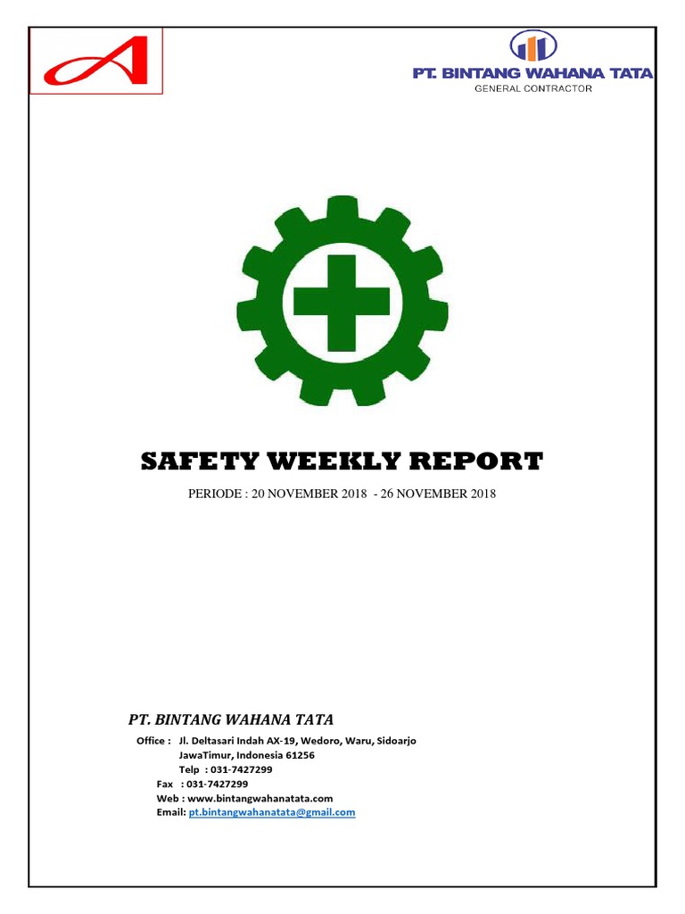 Weekly Safety Report: Nov 20-26, 2018 | PDF | Science & Mathematics