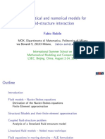 Mathematical and Numerical Models For Fluid-Structure Interaction