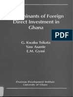 Determinants of Foreign Direct Investment in Ghana PDF