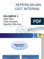 Aspek Keprilakuan Pada Audit Internal