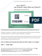 Barcode and QR Code Scanner Using ZBar and OpenCV - Learn OpenCV