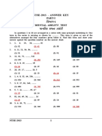 Gujarat NTS 2013 Provisional Key English Medium PDF
