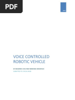 Voice Controlled Robotic Vehicle