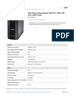APC UPS Pro 1000 Specification