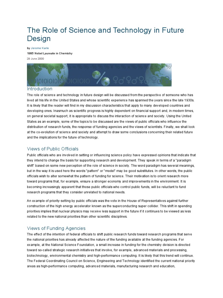 Science and Technology in Design Future | PDF | Science | Physics