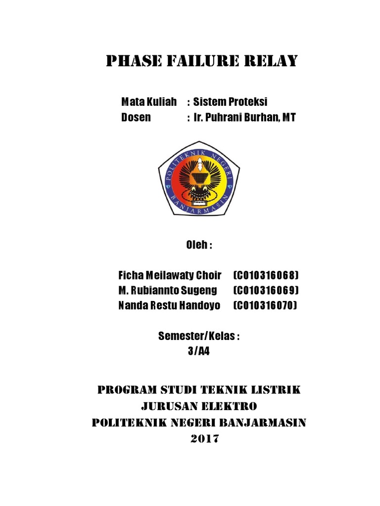 Makalah Phase Failure Relay PDF