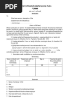 How To Fill Gratuity Form F | PDF | Gratuity | Government