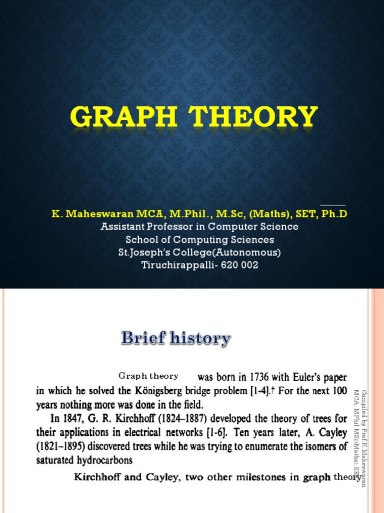 Basic Concepts of Graph Theory | PDF | Vertex (Graph Theory) | Graph Theory